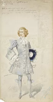 Images Dated 14th June 2017: Costume design for the opera La Traviata by Giuseppe Verdi, 1899