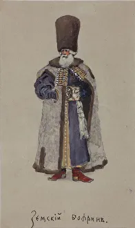 Costume design for the opera The Merchant Kalashnikov by A. Rubinstein, 1901 Costume design for the opera The Merchant Kalashnikov by A. Rubinstein, 1901