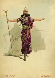 Verdi Prints: Costume design for the opera Nabucco by Giuseppe Verdi