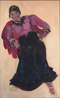 Costume design for the opera "Quiet Flows the Don" by Ivan Dzerzhinsky, 1936. Creator: Fyodor Fyodorovsky