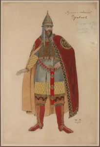 Costume design for the opera Ruslan and Lyudmila by M. Glinka Costume design for the opera Ruslan and Lyudmila by M. Glinka