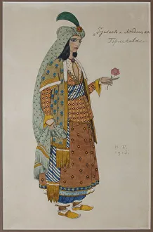 Costume design for the opera Ruslan and Lyudmila by M. Glinka