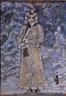Costume design for the opera Snow Maiden by N. Rimsky-Korsakov, 1890s. Artist: Vrubel, Mikhail Alexandrovich (1856-1910)