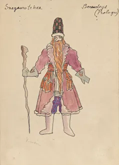 Costume design for the opera Snow Maiden by N, Rimsky-Korsakov, 1928