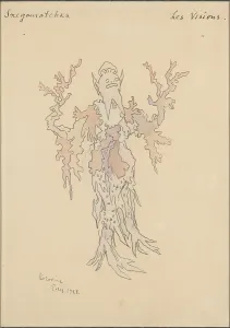 Costume design for the opera Snow Maiden by N, Rimsky-Korsakov, 1928