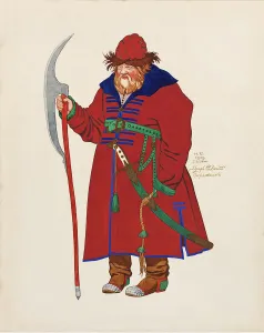 Costume design for the opera The Tale of Tsar Saltan by N. Rimsky-Korsakov, 1929 Costume design for the opera The Tale of Tsar Saltan by N. Rimsky-Korsakov, 1929