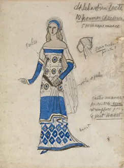 Costume design for the play The Martyrdom of St. Sebastian by Gabriele D Annuzio. Artist: Bakst, Leon (1866-1924)