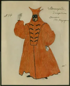 Lermontov Prints: Costume design for the play The Masquerade by M