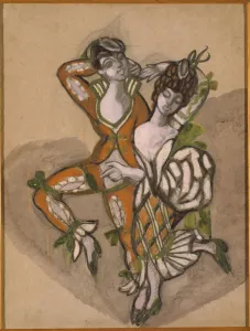 Beaumarchais Gallery: Costume design for the theatre play The Marriage of Figaro by P. de Beaumarchais, 1915