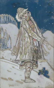 Costume design for the theatre play Snow Maiden by A. Ostrovsky, 1912 Costume design for the theatre play Snow Maiden by A. Ostrovsky, 1912
