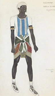 Fokine Collection: Costume design for Vaslav Nijinsky in the ballet Cleopatra by A. Arensky, 1910