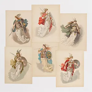 Costume designs for opera Der Ring des Nibelungen by Richard Wagner, 1889 Costume designs for opera Der Ring des Nibelungen by Richard Wagner, 1889