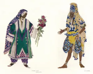 Costume Designs for the Russian Ballet Le Dieu Bleu, c1912. Artist: Leon Bakst Costume Designs for the Russian Ballet Le Dieu Bleu, c1912. Artist: Leon Bakst