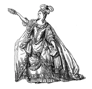 Theatrical Costume Prints: Costume From The French Theatre, (1885). Artist: Moreau