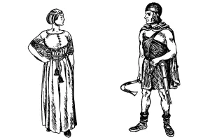 Costume of Germanic tribes in Ancient Roman times