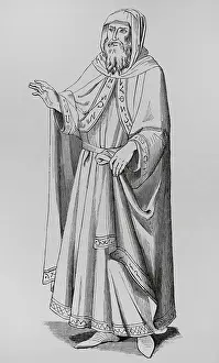 Costume of an Italian Jew in the 15th century, (1878). Creator: Unknown