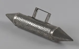 Prop Prints: Costume oil can prop güira for Tin Man in The Wiz on Broadway
