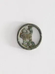 Costume ornament: lotus leaf, Goryeo period, 12th-13th century. Creator: Unknown Costume ornament: lotus leaf, Goryeo period, 12th-13th century. Creator: Unknown