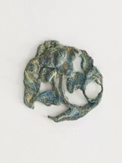 Bronze Gilding Gallery: Costume ornament: peony, Goryeo period, 12th-13th century. Creator: Unknown