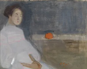 Schjerfbeck Helene Prints: Costume Picture I (Girl with Orange)