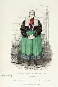 Ladies Prints: Costume Plate (Bauernmädchen aus Neuland bei Neisse)