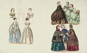 Decolletage Prints: Costume plates, 1852 - 1853. Creator: Unknown