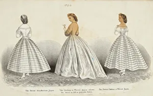 Crinolines Prints: Costume plates, 1864. Creator: Unknown