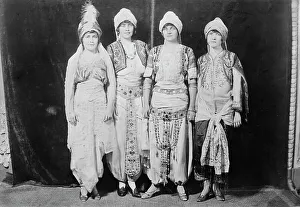 In costume: Ruth Deming, Helen Watson, Dorothy Thurston, Kathleen Dunn, between c1915 and c1920. Creator: Bain News Service
