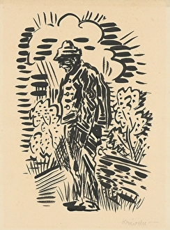 Hands In Pockets Prints: Costume study, 1930-1939. Creator: Arnold Peter Weisz-Kubincan