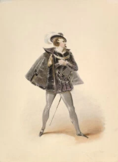Wolfgang Amadeus Mozart Gallery: Costume Study for Belmonte in the Abduction from the Seraglio by W.A