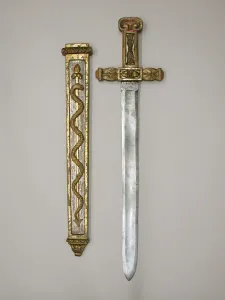 Scabbard Prints: Costume Sword with Scabbard in the Classical Style, French, Paris, ca. 1788-90