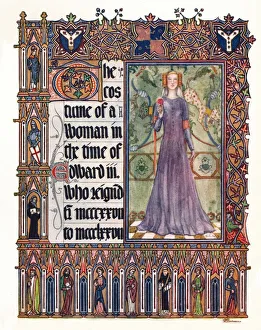 The Costume of a woman in the reign of Edward III, c1353