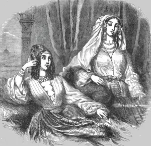 Costume of the Women of Bucharest, 1854. Creator: Unknown