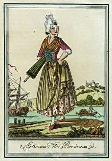 Costumes de Différent Pays, Artisanne de Bordeaux, c1797. Creators: Jacques Grasset de Saint-Sauveur, LF Labrousse