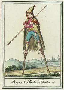 Stilts Prints: Costumes de Différent Pays, Berger des Landes de Bordeaux
