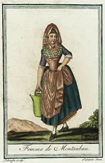 Costumes de Différent Pays, Femme de Montauban, c1797. Creators: Jacques Grasset de Saint-Sauveur, LF Labrousse