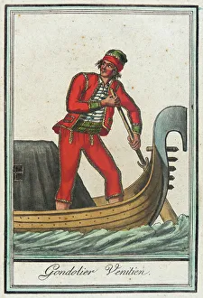 Gondolier Prints: Costumes de Différent Pays, Gondolier Venitien