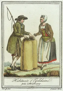 Sack Prints: Costumes de Différent Pays, Habitants d'Egelshaïm près Strasbourg