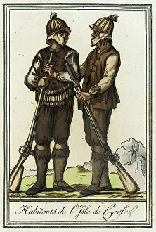 Costumes de Différent Pays, Habitants de l'Isle de Corse, c1797. Creators: Jacques Grasset de Saint-Sauveur, LF Labrousse