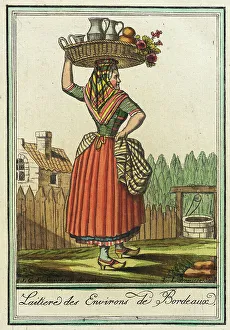 Labrousse Prints: Costumes de Différent Pays, Laitiere des Environs de Bordeaux