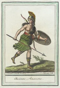 Costumes de Différents Pays, Ancienne Amazone, c1797. Creator: Jacques Grasset de Saint-Sauveur