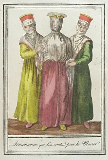 Labrousse Prints: Costumes de Différents Pays, Armenienne que lón Conduit pour la Marier