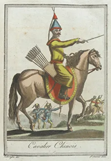 Costumes de Différents Pays, Cavalier Chinois, c1797. Creators: Jacques Grasset de Saint-Sauveur, LF Labrousse