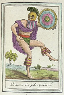 Hawaii Prints: Costumes de Différents Pays, Danseur des Ysles Sandwich