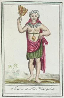 South Sea Islander Prints: Costumes de Différents Pays, Femme des Iles les Marquises