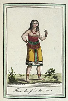 Costumes de Différents Pays, Femme des Ysles des Amis, c1797. Creator: Jacques Grasset de Saint-Sauveur