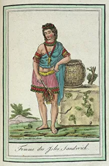 Hawaii Prints: Costumes de Différents Pays, Femme des Ysles Sandwich