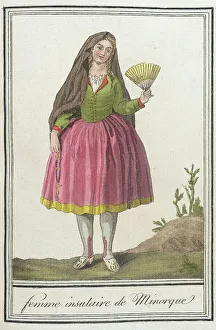 Mantilla Prints: Costumes de Différents Pays, Femme Insulaire de Minorque