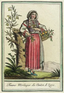 Eastern European Prints: Costumes de Différents Pays, Femme Morlaque du Canton de Zara