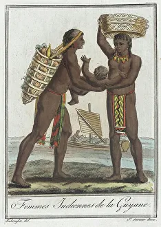 Guyana South America Prints: Costumes de Différents Pays, Femmes Indiennes de la Guyane